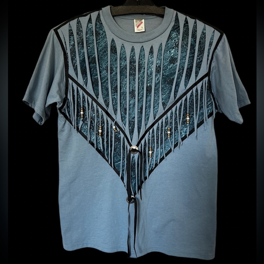 VTG JERZEES | Western Fringe Up-cycled Tee